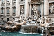 The Trevi fountain. Toss your coins and see if you are going to return to Roma.